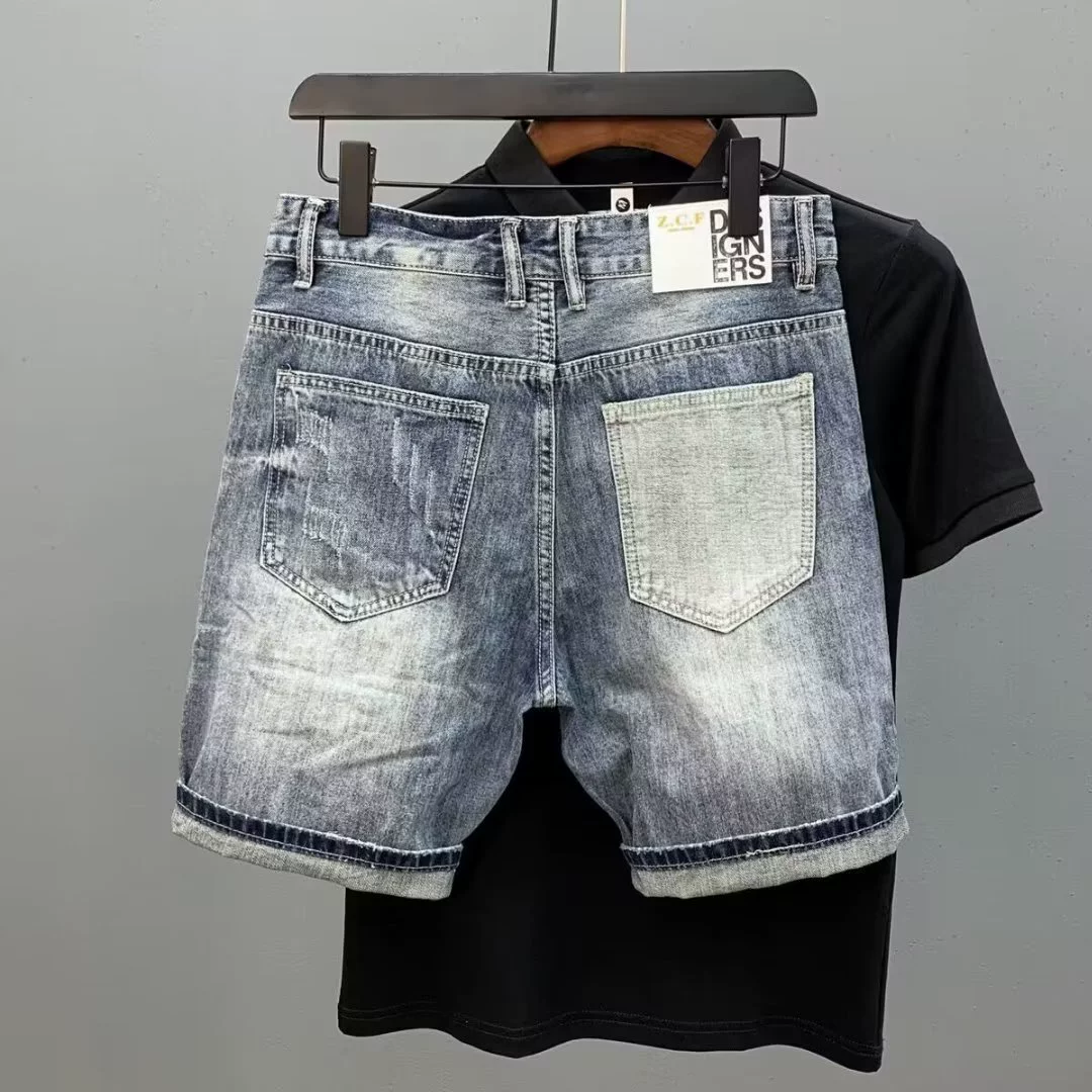 Summer denim skirt, shorts, trousers for leisure, loose fit