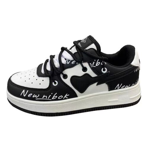 Klein blue casual sneakers original ins retro college style double strap sneakers men's contrasting color couple's shoes