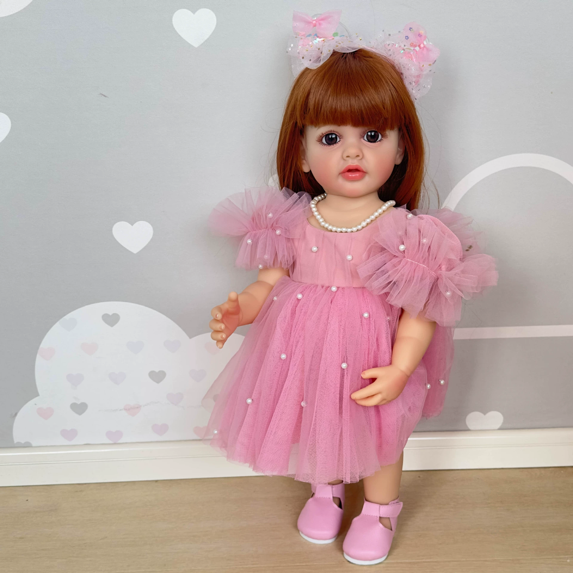 NPK 55 cm full -glue simulation rebirth doll Betty cross -border e -commerce goods source