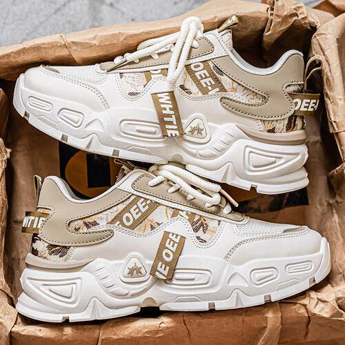New Breathable Fashion Sneakers, Versatile Trendy Sports Shoes for Men, Thick Sole Ins Dad Shoes for Men, Summer Men's Shoes
