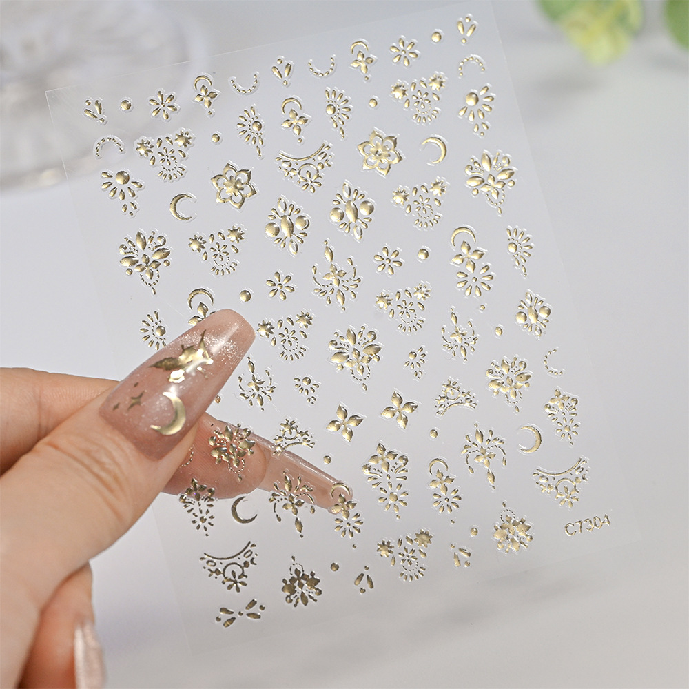 10g Weight Nail Decoration Accessories Nail Supplies 1 Set Quantity Starry Sky, Heart Shape Pattern Sweet, Solid Color Style Sweet Solid Color Starry Sky Heart Shape Paper Nail Decoration Accessories 1 Set 7