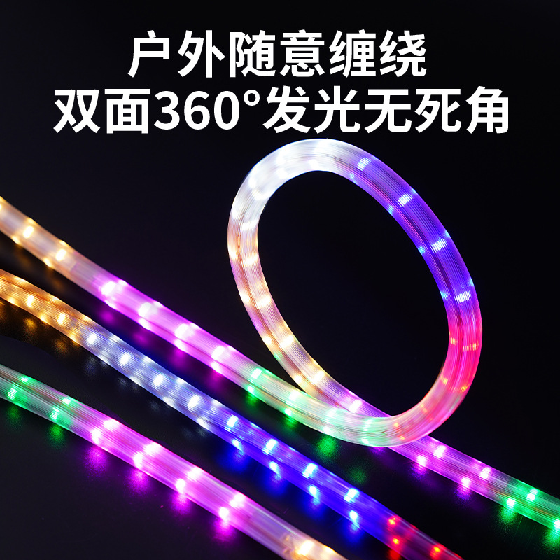 Linterna de carreras de caballos de streamer colorido 220V agua al aire libre agua agua de neón mercado nocturno letrero de puerta tira de linterna led