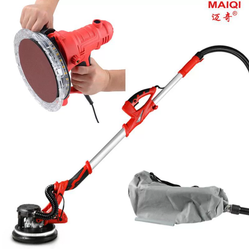 Настенный шлифовальный станок Двойной свет с самовсасывающим беспыльным стенным наждачным станком шлифовальный станок для шлифовальной машины