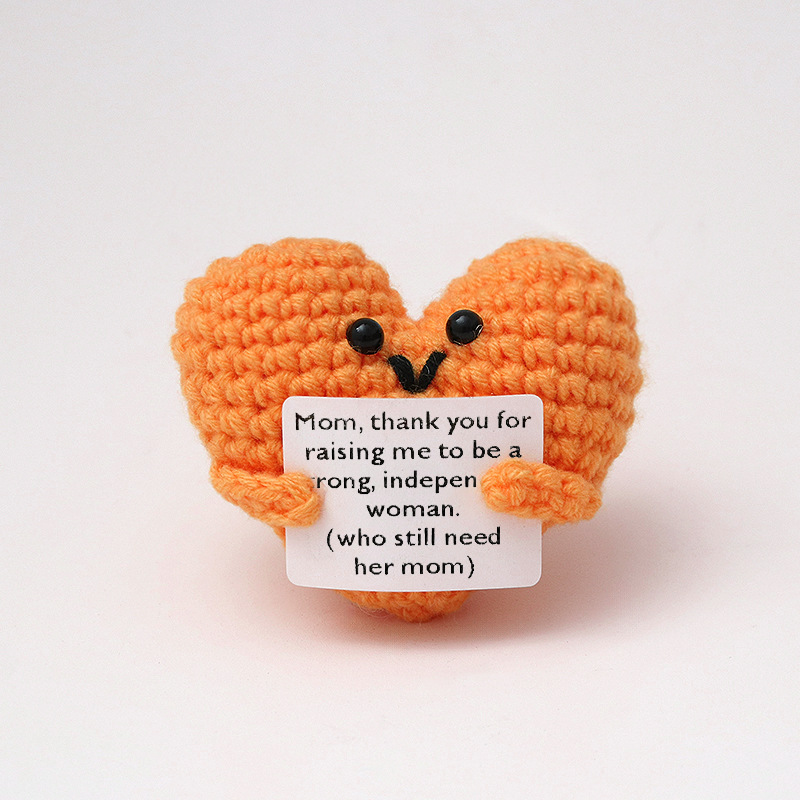 손으로 그린 듯한 사랑스러운 오렌지색 메인 M 카드