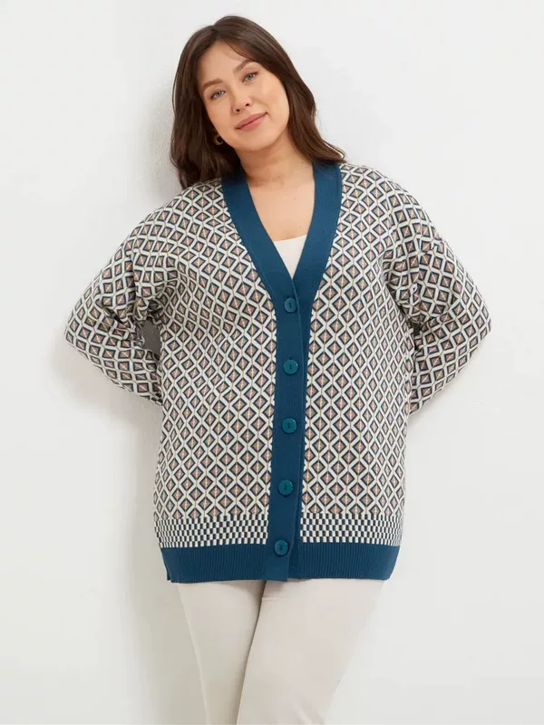 Кардиган удлинённый вязанный knitted sweater наружный