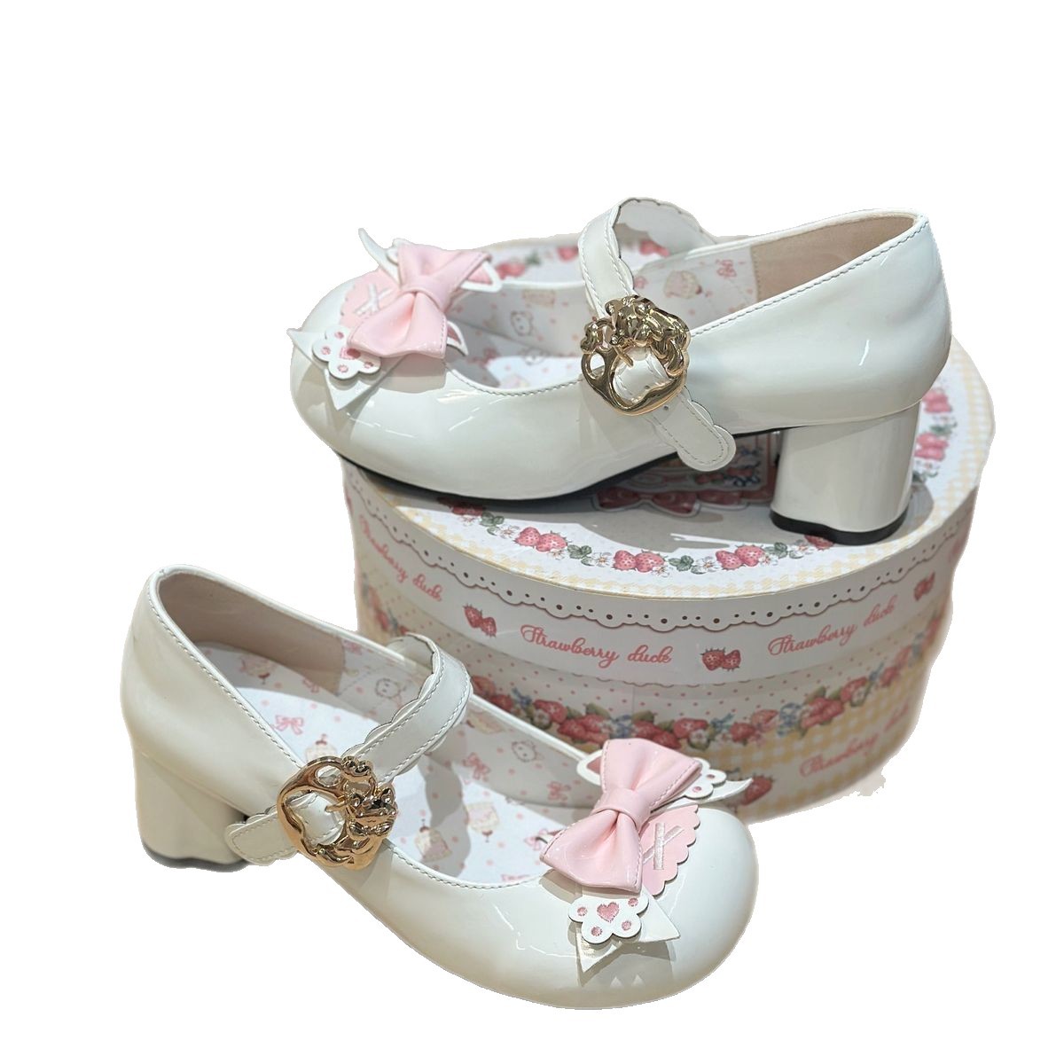 Zapatos japoneses de lolita primavera 2026 nuevo estilo de cabeza redonda lindo dulce zapatos de encaje de arco zapatos simples