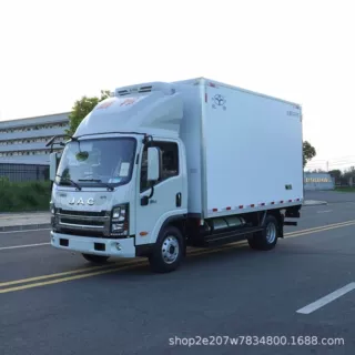 厂家直销江淮双燃料4.2米冷藏车 学校送餐冷链配送 天然气+汽油