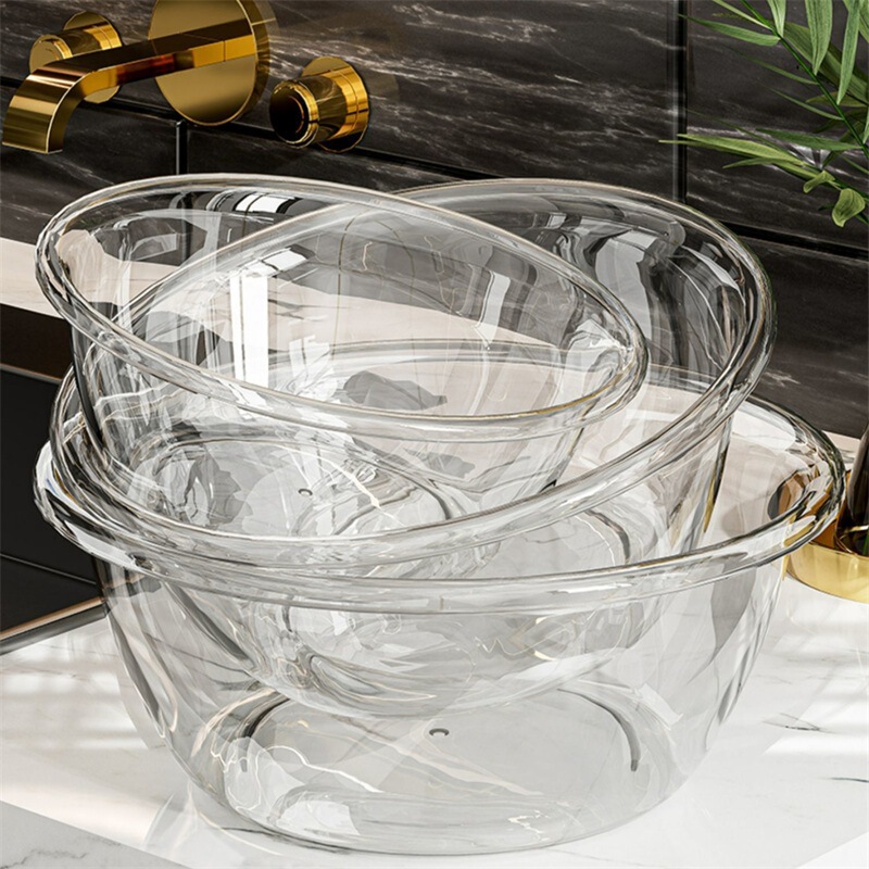 厚みのあるプラスチック洗面器、家庭用大、中、小洗濯洗面器、学生寮足湯、ベビー洗面器|undefined