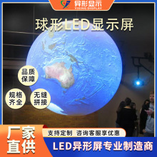 室内LED球形屏酒吧舞台商场台球室展示全彩圆形屏创意LED异形屏