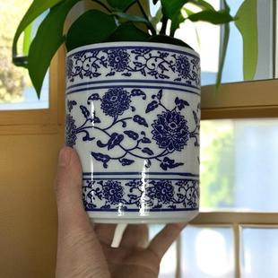 Blue and White Porcelain Retro Household Chopstick Holder Ceramic Brush Holder Chopstick Holder Hotel Hotel Restaurant Chopstick Holder Chopstick Cage
