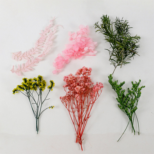 Eternal flower dried flower full star DIY material box fragrance drop glue rose dried flower forget-me-not photo frame fan decoration 