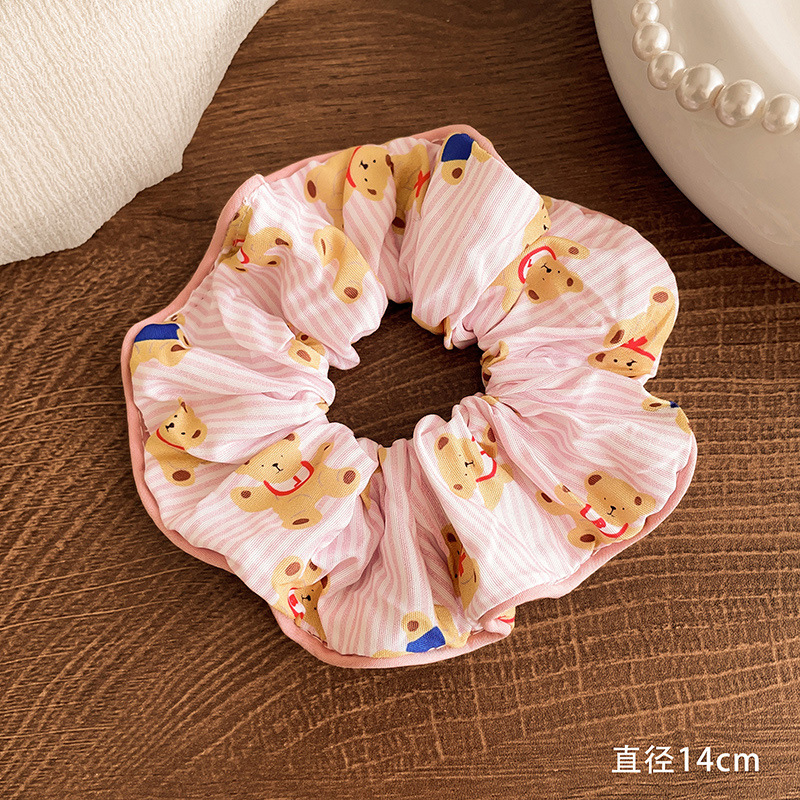 Encaje retro francés, diadema de intestino grueso, mujer 2025, nuevo estilo, cuerda para el cabello, banda de goma, lazo, dulce cuerda para el cabello, accesorios para el cabello