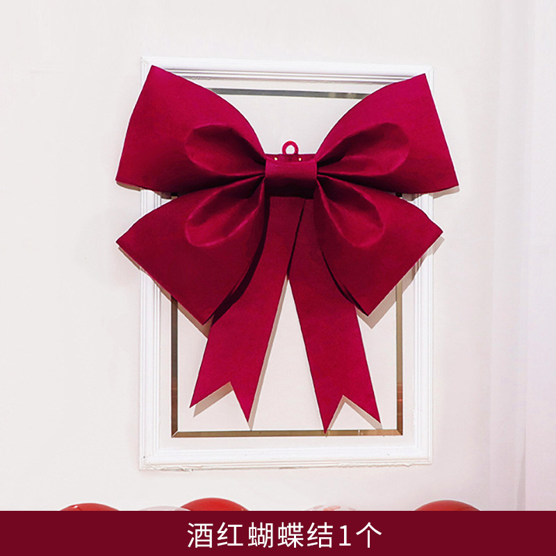 Decoración de la boda arco vino rojo arco diy adornos internet celebridad fondo pared puertas y ventanas no tejido colgante decoración