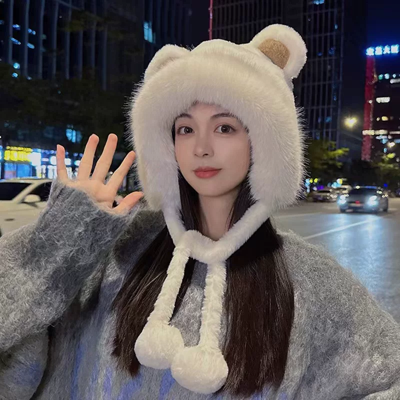 Демисезон зимняя т warmth velvet windproof шапка, увеличенная толщина