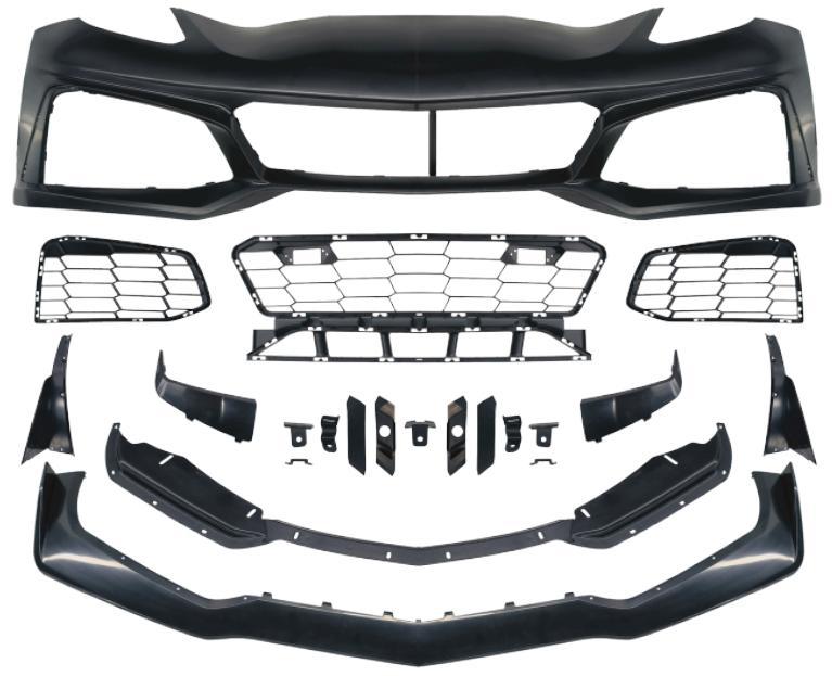 Suitable for Coraettec8 Corvette Z06 Body Kit, Front Bumper, Rear Bumper, Side Skirts, Front Lip
