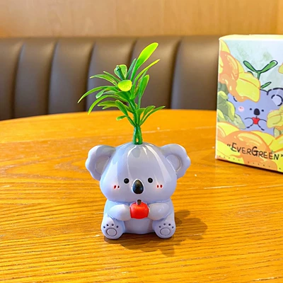Car hanging, Luck Lotus Wood Fish Panda - cute-pet-evergreen-series-ornaments-koala-opp-bag-packaging