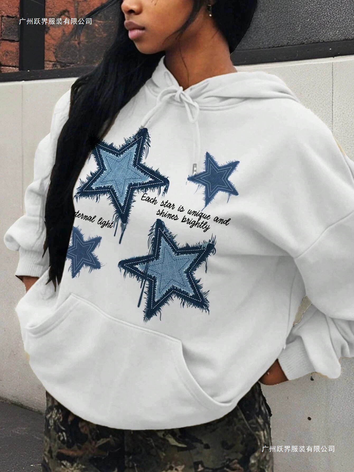 Retro multicoloured comfortable sweatshirt for leisure, loose fit