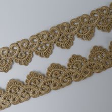 金色水溶花边 3.5cm宽lace 沙发垫服装辅料 量大从优 涤纶花边