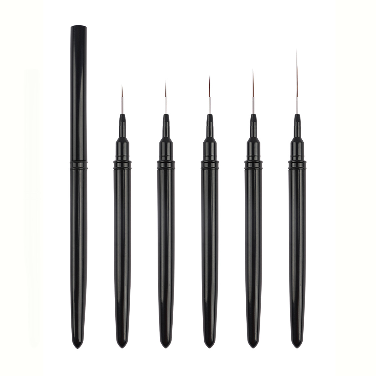 Bolígrafo de uñas transfronterizo, varilla de metal, traje rosa, hilo de dibujo extremadamente fino, tallado y pintura, fábrica de herramientas de uñas profesionales al por mayor