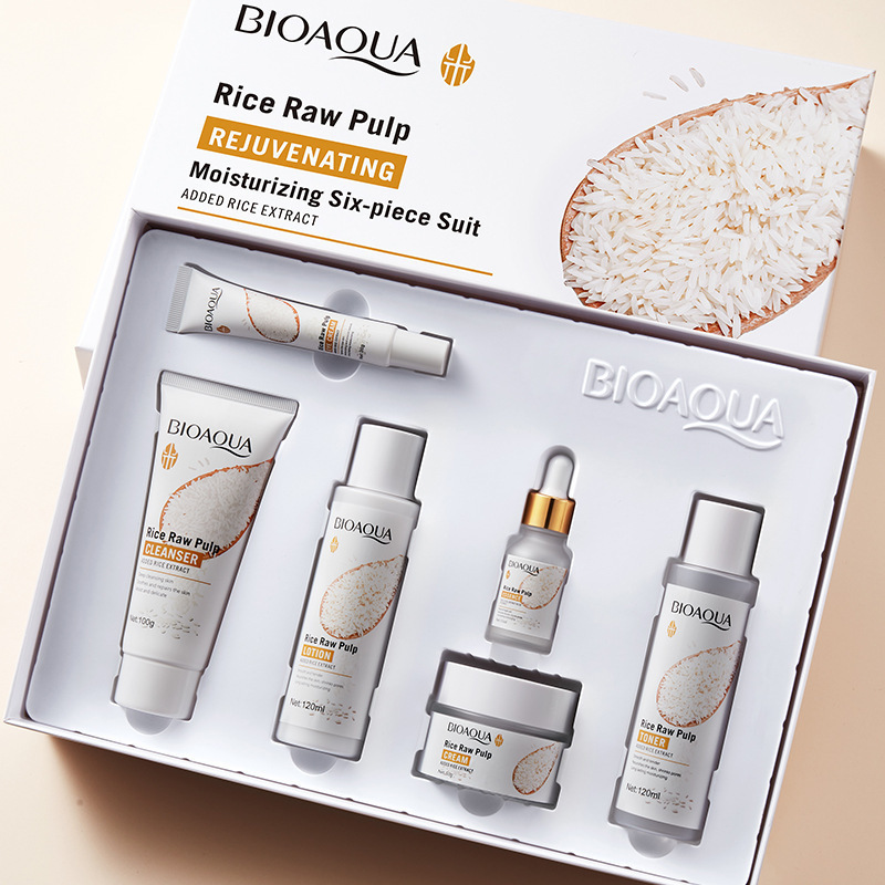 全英語米スキンケア品セットBIOAOUA米原パルプシリーズ六点セットクロスボーダー対外貿易卸売り|undefined