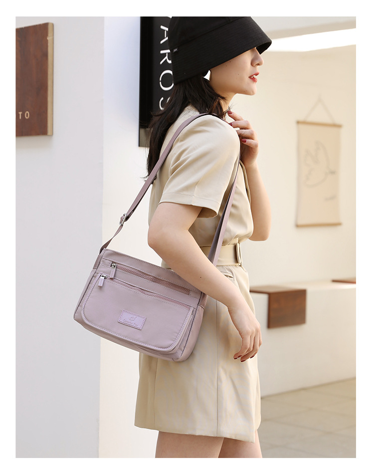 New trendy single-shoulder bag, waterproof nylon bag, multi-layer crossbody bag, Korean-style versatile backpack for foreign trade women in 2025 undefined