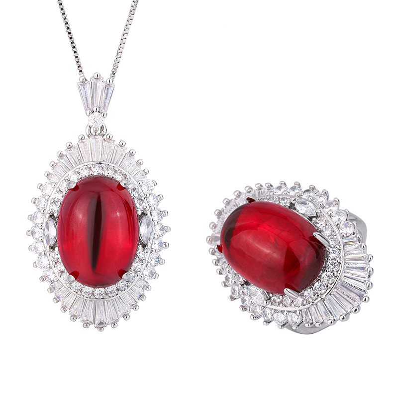 Zhuang Sheng joyas de cobre de fondo chapado en oro de plantación de hielo fluorescente denier liso temperamento suave traje de piedra femenina 13*18