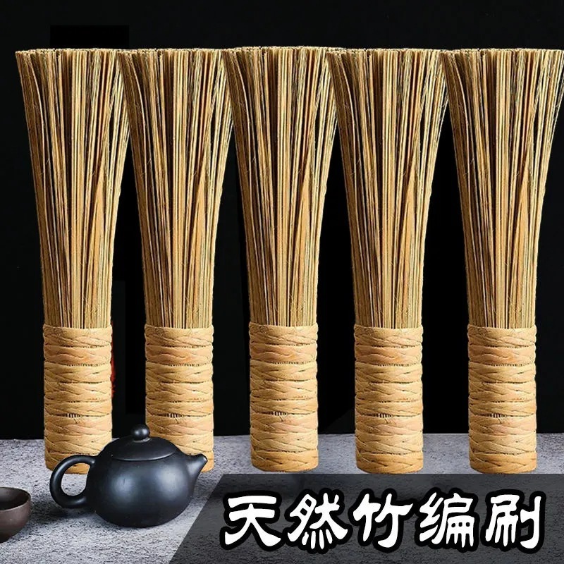 鍋掃除用品、鍋掃除ブラシ、鍋洗いブラシ、食器洗い用鍋掃除用品、キッチン用品、延長ハンドル竹鍋掃除ブラシ|undefined
