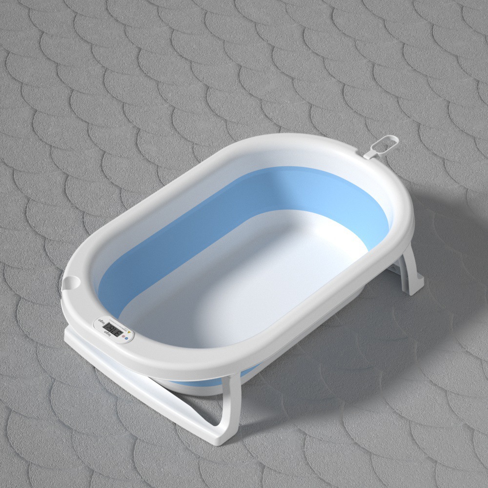 Bañera Plegable para Bebé de Plástico Sensible a la Temperatura para Recién Nacidos