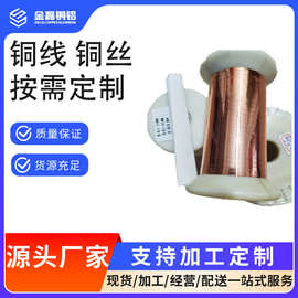 高精度T2紫铜扁线 超窄铜线压延 银铜合金线 镀金黄铜线特价