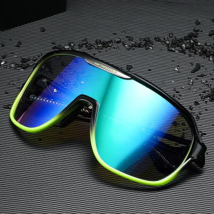 New European and American fashion outdoor sports sunglasses men's one-piece large frame anti-ultraviolet sunglasses cycling glasses women