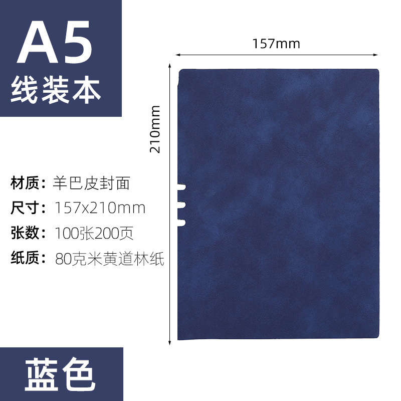 A5 중공 양 피부-파란색