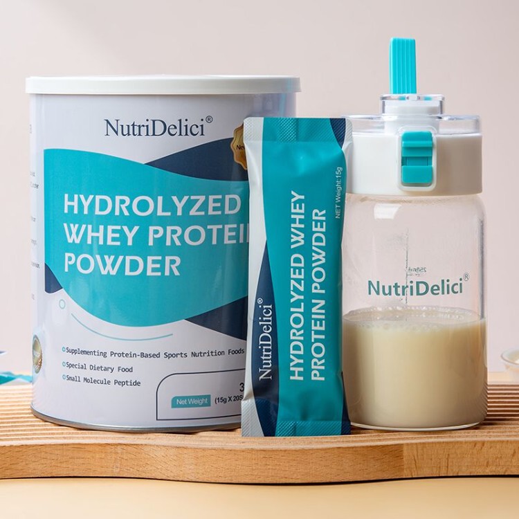 Hydrolyzed Short Peptide Whey Protein Powder, Pure Animal Protein, No Additives, Sugar-Free, Low-Fat Nutritional Supplement
