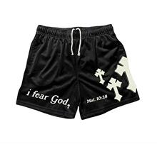 A 73691 Mesh Breathable Loose Knee-Length Shorts �W��͸���