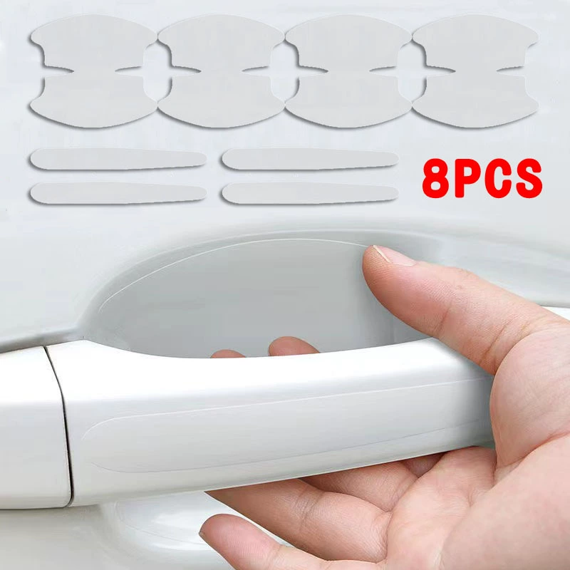 Дверная чаша автомобиля прозрачная наклейка краска наклейка для защиты от царапин Дверная ручка Крышка от царапин невидимая Защитная Наклейка ручка наклейка пленка