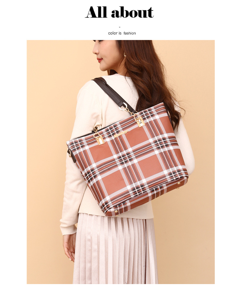 Wholesale of 2024 new styles of European and American retro six-piece single-shoulder bags and hand-carry crossbody bags for foreign trade women's fashion mother-and-child bags undefined