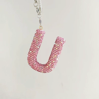 Car hanging: pendant pendant - u-letter-car-pendant-pink