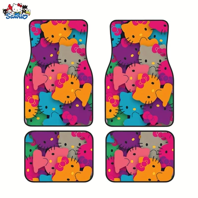 Floor Mats Four-Piece Set Mickey | Avtomobil döşəmə paspasları - 305de-hello-kitty-11-3344cm-two-piece-set