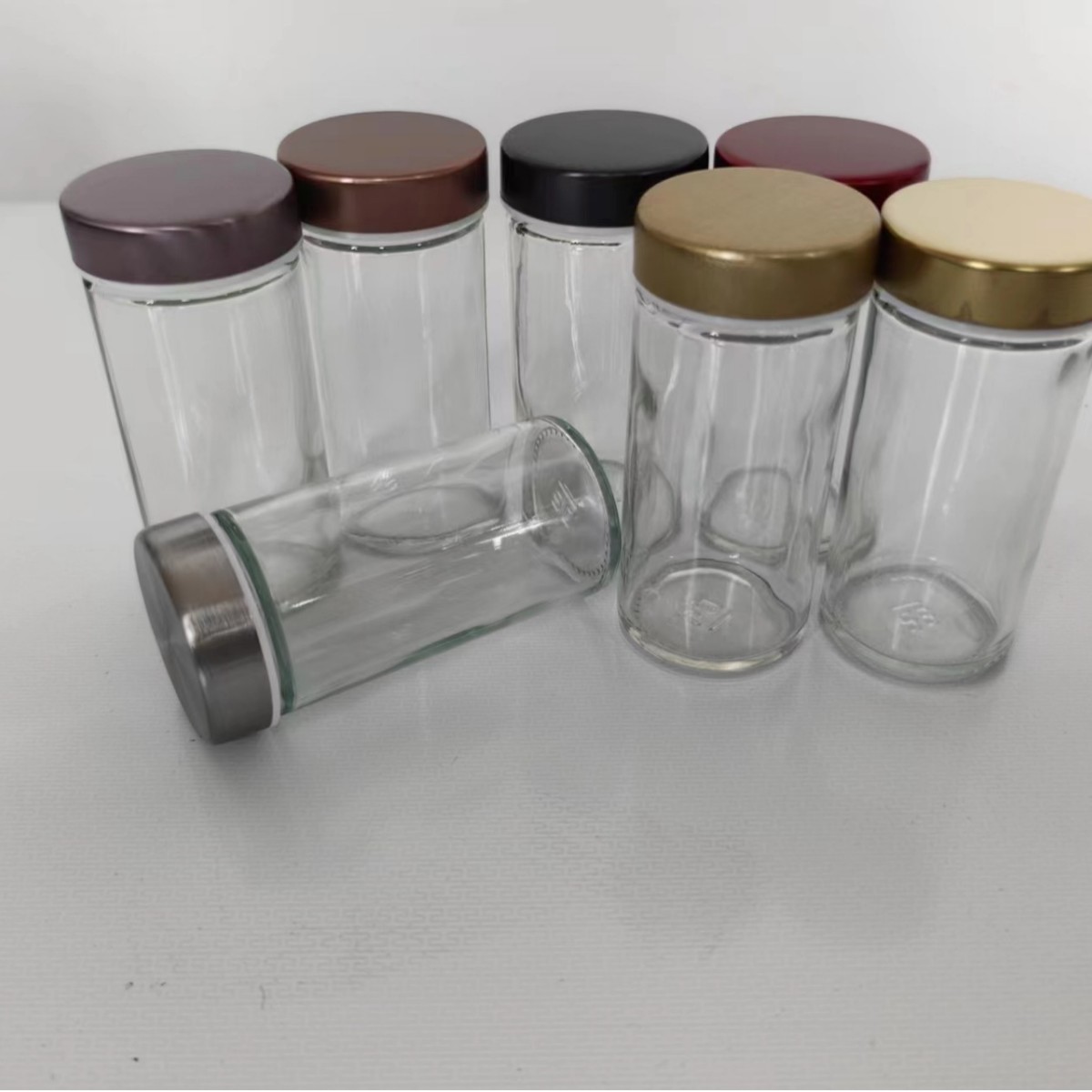 Transfronterizos de acero inoxidable condimento de 360 grados condimento botella de especias rotatoria conjunto de cocina redonda almacenamiento de estante