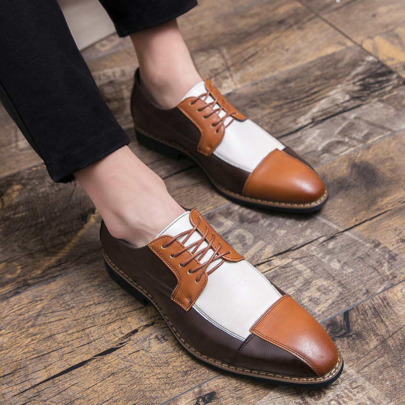Nuevo otoño transfronterizo de hombres zapatos de moda de hombre zapatos de cuero de negocios de comercio exterior 48 zapatos de boda