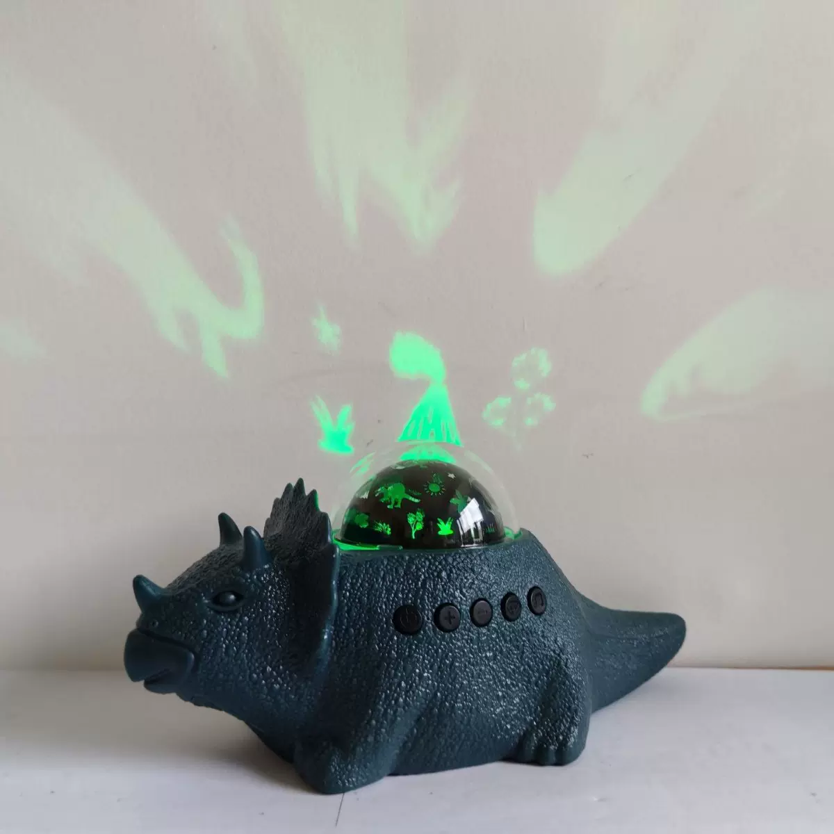 儿童仿真动物恐龙造型蓝龙绿龙蓝牙17首睡眠曲转动星空灯睡眠音箱