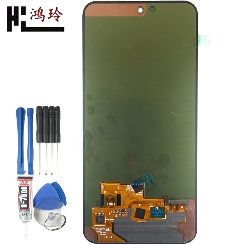 Hongling for Samsung A55 5G mobile phone screen A556B display A556E inside and outside screen assembly