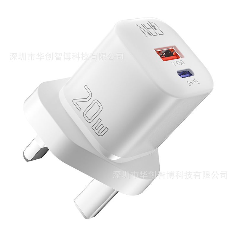 Cargador del teléfono móvil del nitruro de Galio de la serie PD20W del arco de ESSAGER para la carga rápida del teléfono móvil de Apple Huawei