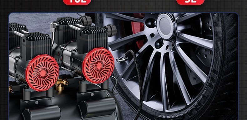 Air Compressor Pump Small 220V Oil-Free Low-Noise Industrial-Grade Woodworking High-Pressure Nail Gun
