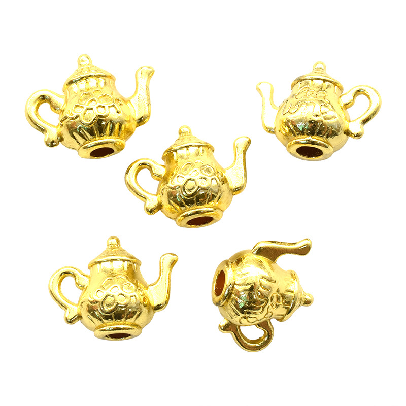 DIY accesorios de la joyería aleación vendimia hervidor taza café colgante Amazon Venta caliente