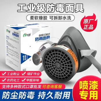 防毒面具防甲醛异味装修喷漆打磨化工气体农药工业粉尘防护面罩
