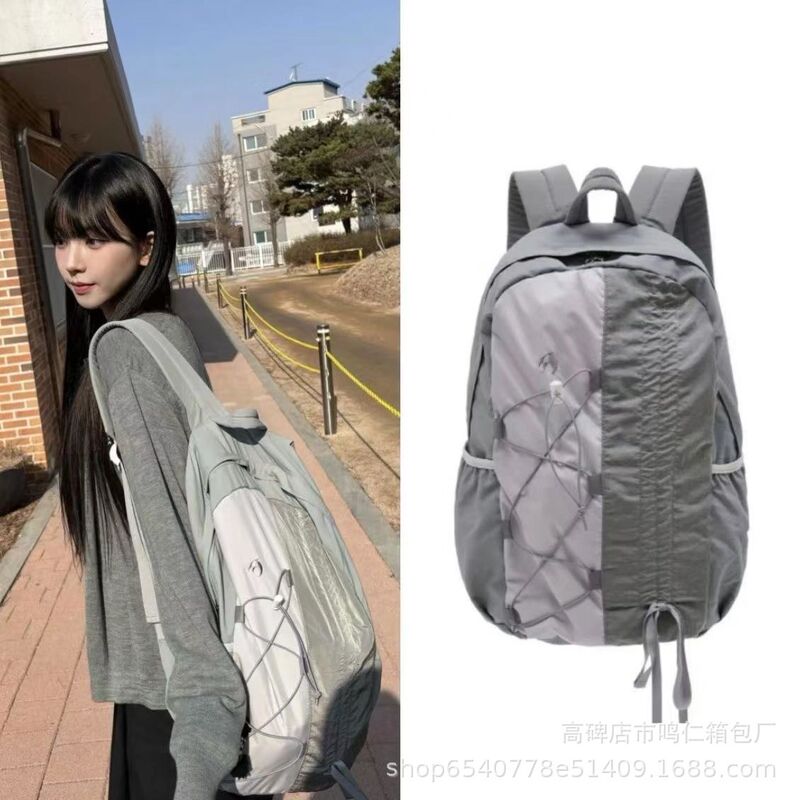 South Korea Liu Zhimin same style backpack kaiwe niche designer brand flat for men and women all-match 24 new