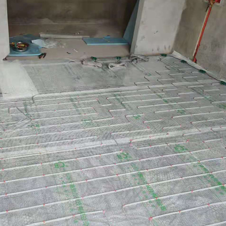 别墅电地暖安装钢网编织加热电缆厂家 家庭采暖发热丝电地暖