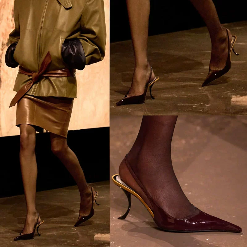 Европейская и американская внешняя торговля специализируется на весеннем и летнем ретро-темпераментном туфлях на высоких каблуках