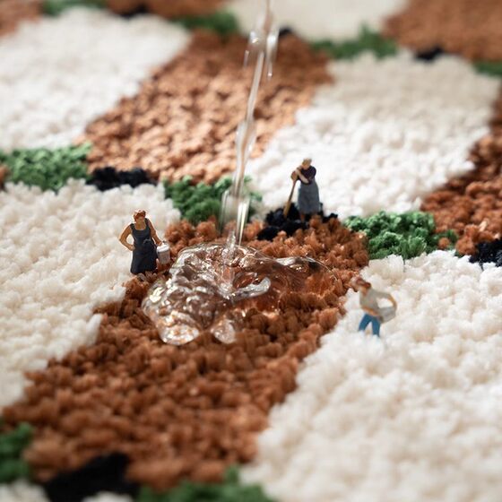 Cross-border Simple Bathroom Absorbent Floor Mat Toilet Toilet Door Toilet Carpet Bathroom Bedroom Foot Mat Mat