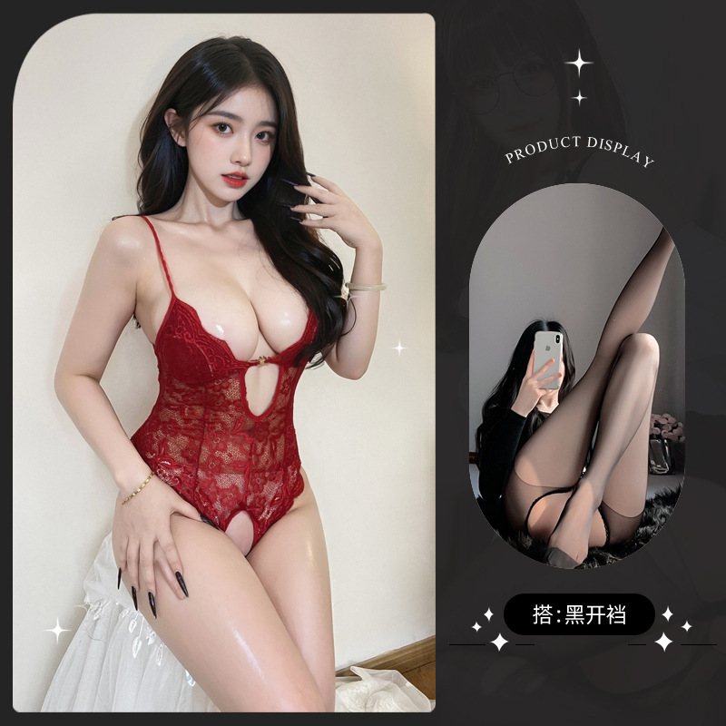 8842 버건디 + 블랙 오픈 양말